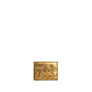 Bottega Veneta Gold Leather Wallet