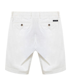 Dolce &amp; Gabbana White Cotton Short