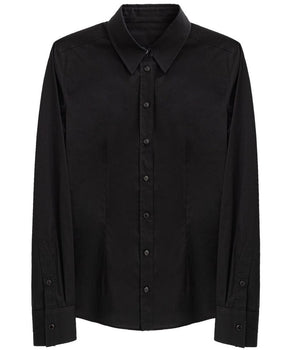 Dolce &amp; Gabbana Black Cotton Dress Shirt