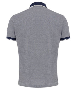 Polo de algodón azul Canali