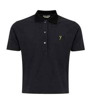 Fendi Black Cotton Polo Shirt