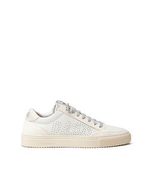 Zapatilla P448 Piel Blanca