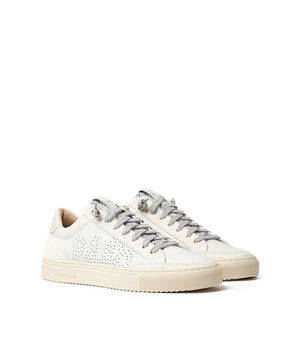 Zapatilla P448 Piel Blanca