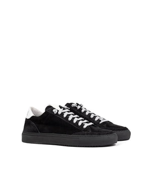 P448 Black Suede Leather Athletic Sneakers