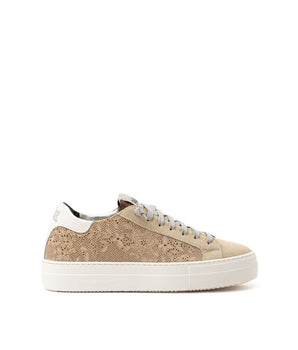 Zapatilla P448 Piel Beige