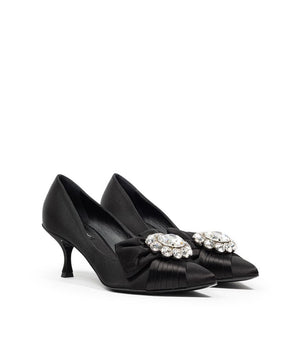 Dolce &amp; Gabbana Black Viscose Pump