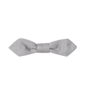 Dolce &amp; Gabbana Gray Silk Bowtie