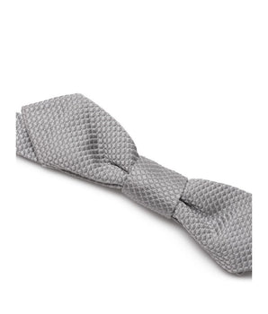 Dolce &amp; Gabbana Gray Silk Bowtie