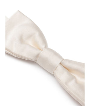 Dolce &amp; Gabbana White Silk Bowtie