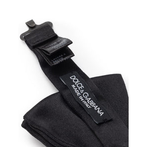 Dolce &amp; Gabbana Black Silk Ties &amp; Bowty