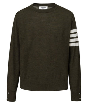 Thom Browne Green Wool Sweatshirt