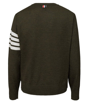 Thom Browne Green Wool Sweatshirt