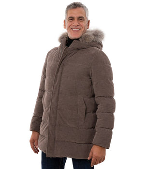 Chaqueta Herno Algodón Marrón