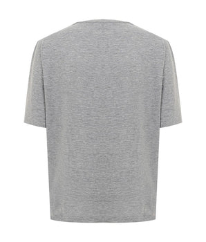 Top elegante de algodón gris Dsquared² para mujer