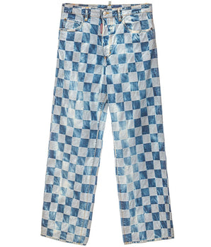 Vaqueros y pantalón de algodón azul Dsquared²