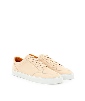 Zapatilla Burberry de cuero rosa