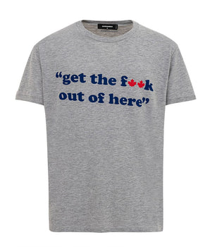 Dsquared² Camiseta De Algodón Gris