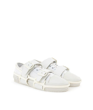 Burberry White Cotton Athletic Sneakers