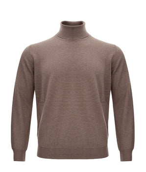 KANGRA Brown Wool Turtleneck