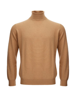 KANGRA Elegante suéter de lana marrón para hombre