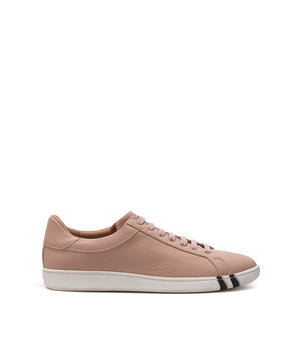 Bally Pink Leather Low Top Sneakers