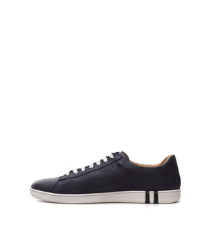 Bally Blue Leather Low Top Sneakers