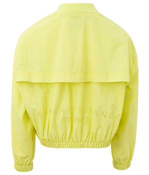 Armani Exchange Chic Yellow Polyamide Jacket for Women