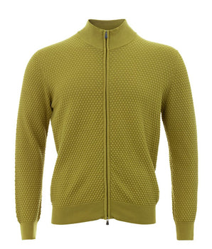 Gran Sasso Elegant Yellow Cotton Cardigan for Men