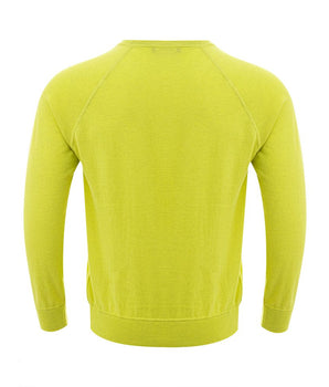 Jersey de algodón italiano amarillo soleado Gran Sasso