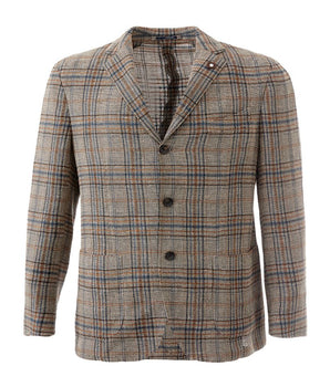 Lardini Multicolor Linen Blazer