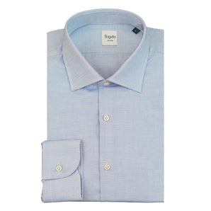 Camisa de algodón azul Bagutta para hombre