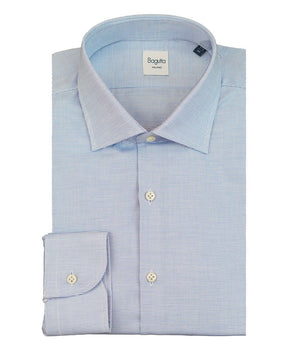 Camisa de algodón azul Bagutta para hombre