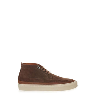 Lardini Elegant Suede Sneakers in Rich Brown