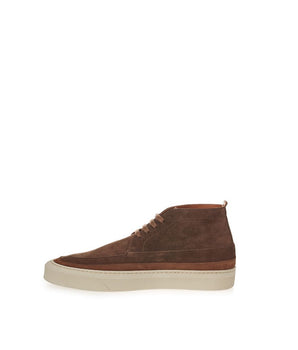 Lardini Elegant Suede Sneakers in Rich Brown