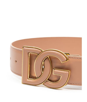Dolce &amp; Gabbana Pink Regular Leather Belt