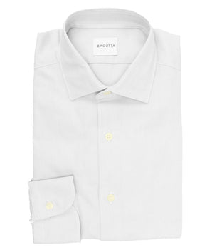 Camisa Bagutta de algodón blanca para hombre