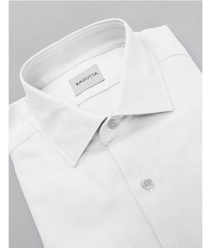 Camisa Bagutta de algodón blanca para hombre