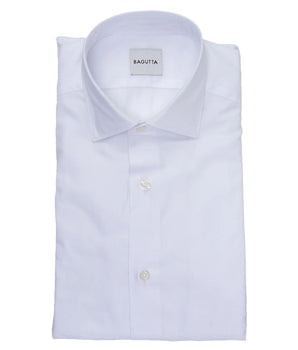 Camisa de algodón blanca Bagutta