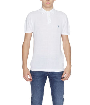 Asociación de polo estadounidense. Camiseta de algodón blanca