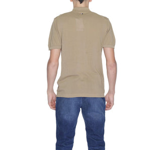 US POLO ASSN. Beige Cotton T-Shirt
