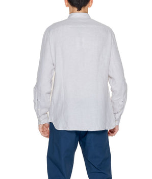 Asociación de polo estadounidense. Camisa de lino beige