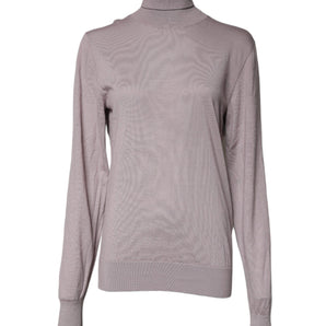 Dolce & Gabbana Brown Cashmere Turtleneck Pullover Sweater