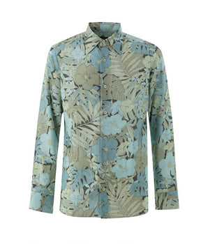 Camisa de lyocell azul de Tom Ford