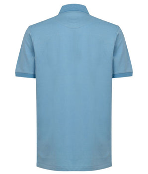 Polo de algodón azul Dunhill