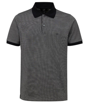 Polo de algodón negro Dunhill