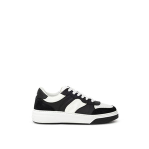 Zapatillas de piel en blanco y negro de Dsquared²