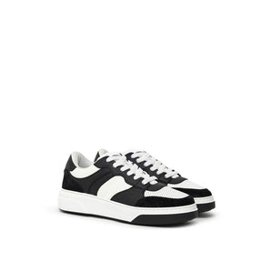 Zapatillas de piel en blanco y negro de Dsquared²