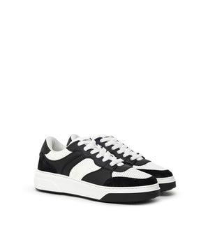 Zapatillas de piel en blanco y negro de Dsquared²