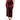 Dolce & Gabbana Burgundy High Waist Satin Corset Midi Skirt