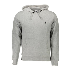ASOCIACIÓN DE POLO DE EE. UU. Suéter de algodón gris para hombre